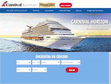 Tablet Screenshot of carnivalmexico.com